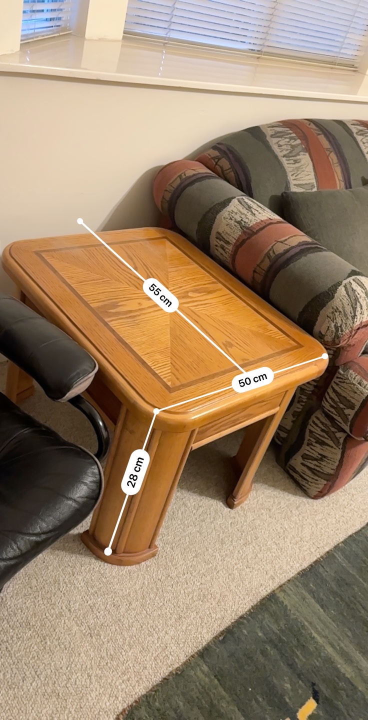 Sofa & Set of Three Wooden Occasional Tables - photo 2