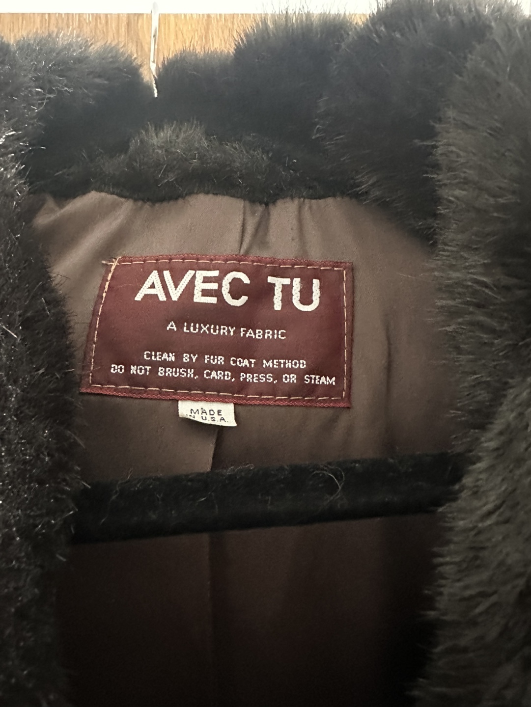 Avec Tu Black faux Fur Coat - photo 3