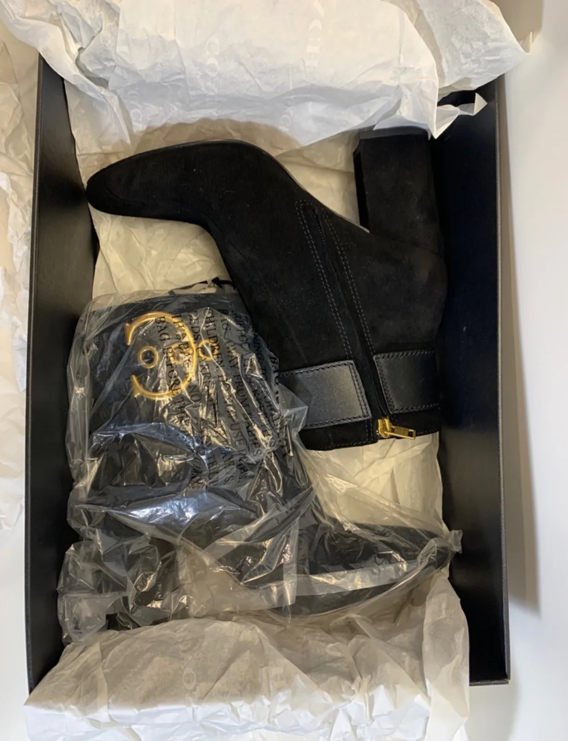 Coach Dara Bootie Black Suede Zip Up image indicator(6)