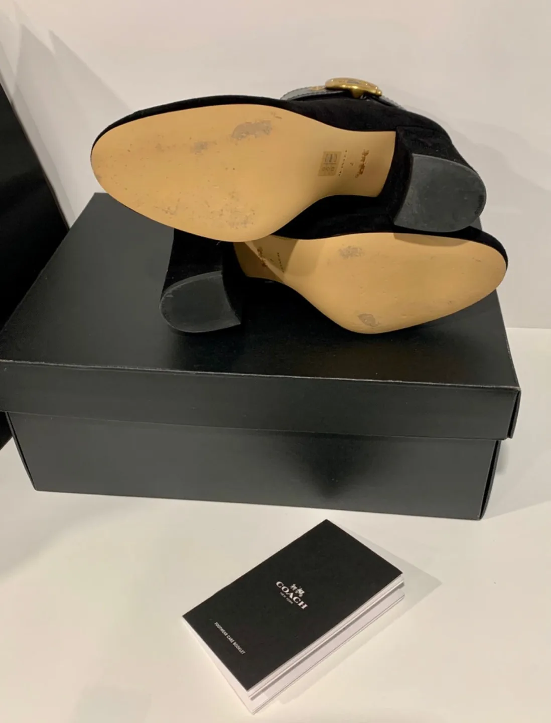 Coach Dara Bootie Black Suede Zip Up image indicator(5)