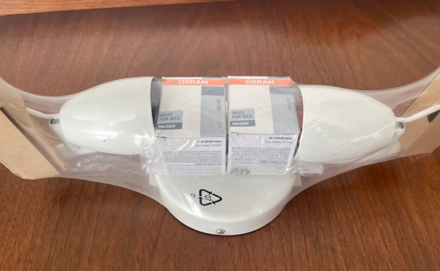 New in box IKEA OLEBY 2-light Ceiling Spot Lamp image indicator(2)