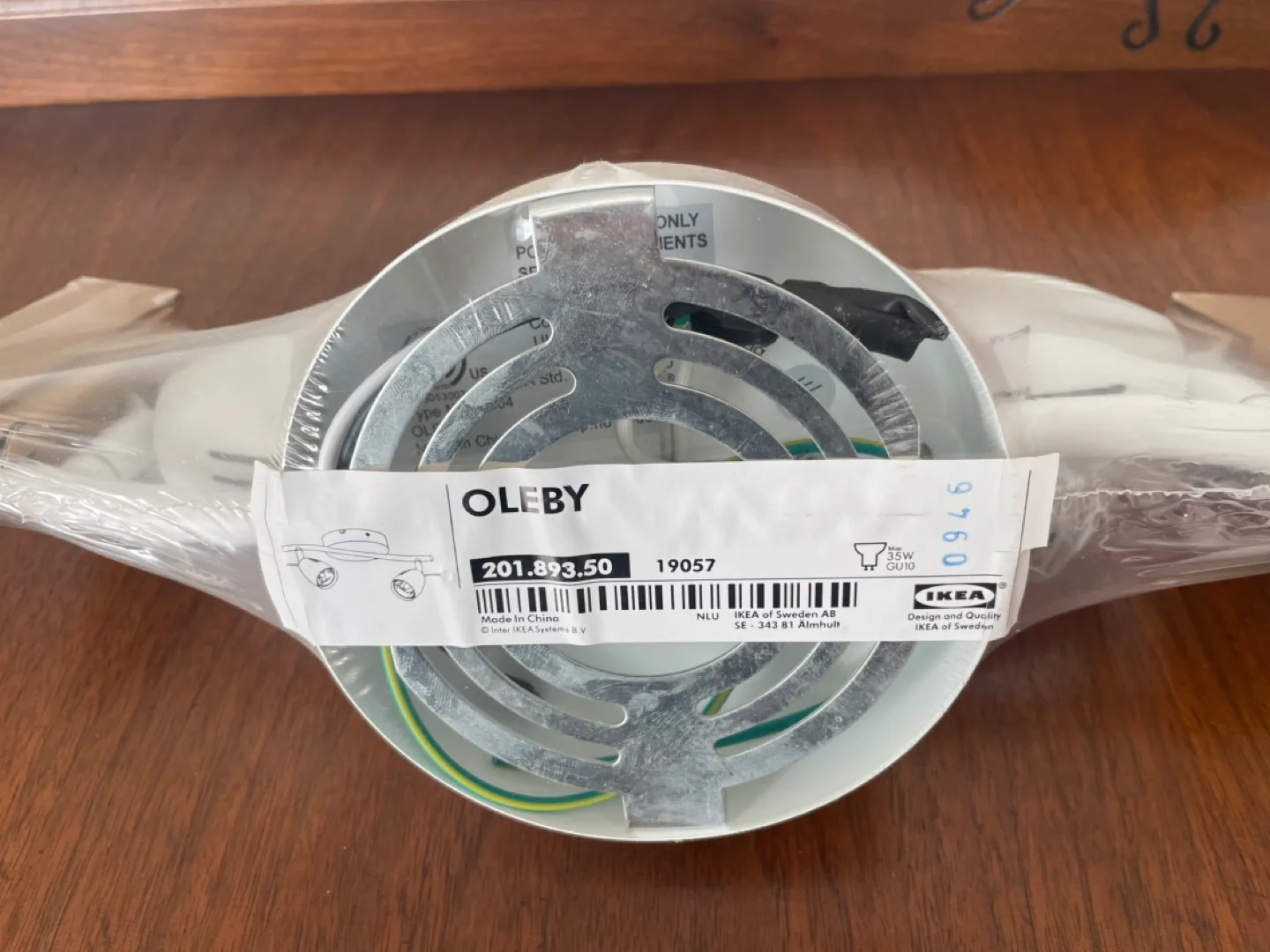 New in box IKEA OLEBY 2-light Ceiling Spot Lamp image indicator(3)