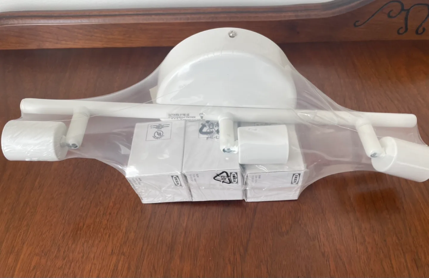 New in box IKEA TROSS 3-Light Track Lighting Kit - White image indicator(4)