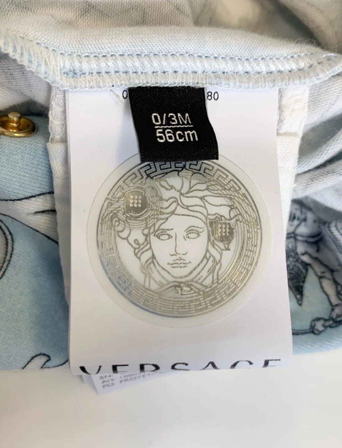 Versace Baby Boy Sleeper Onsie Sleepsuit image indicator(5)