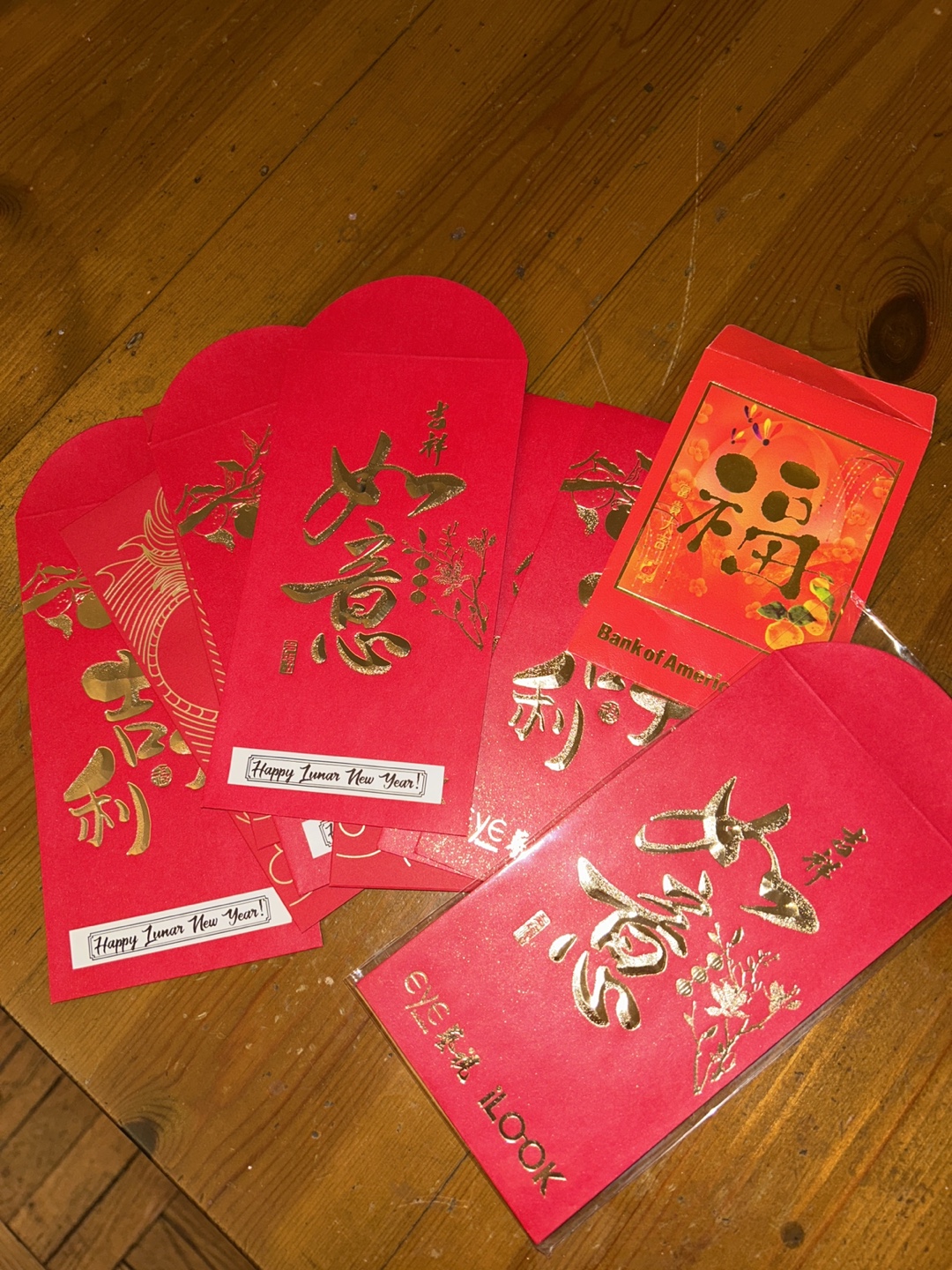 22 Unused Chinese New Year Red Envelopes 🏈