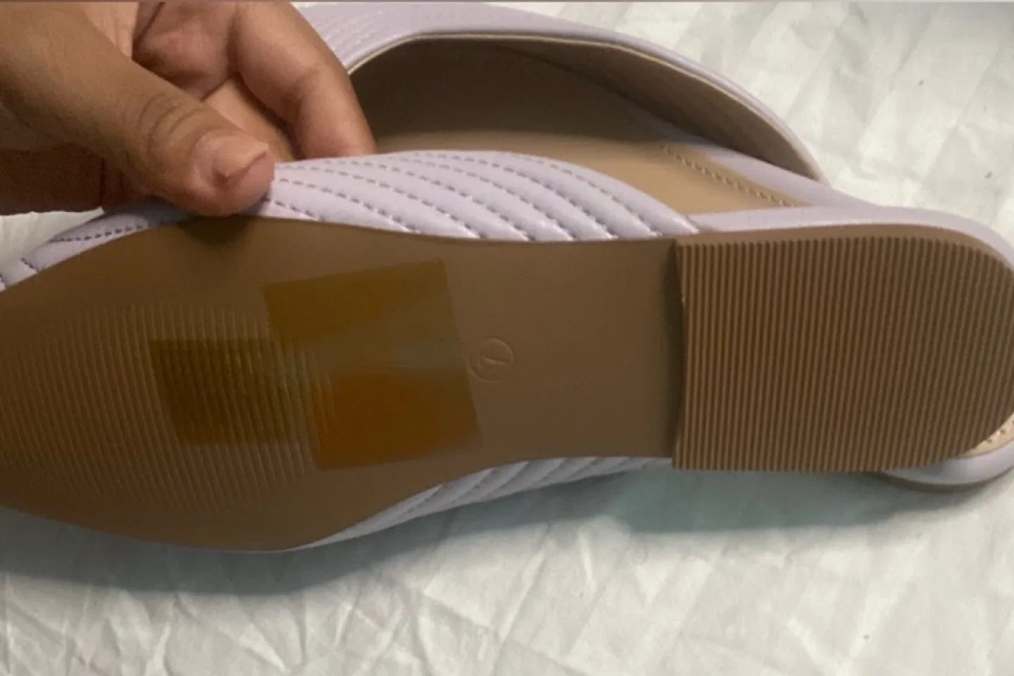 Women’s Lavender quilted Flats - Size 7 🏈 image indicator(4)