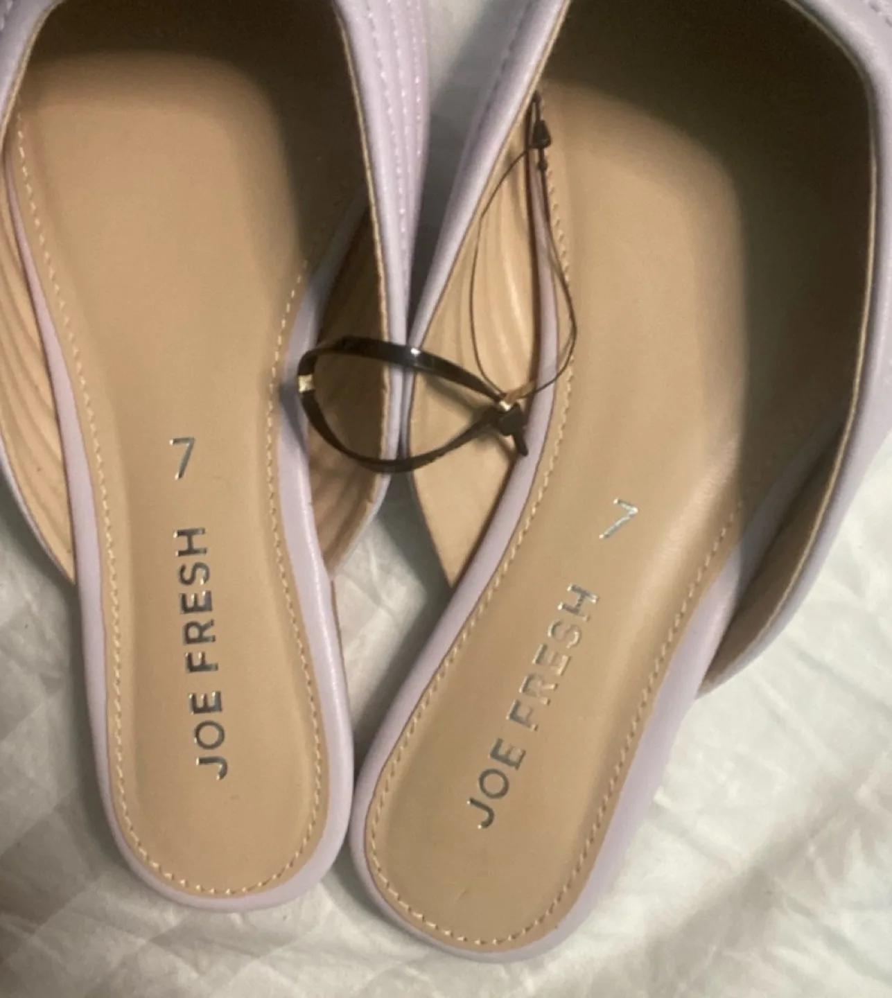 Women’s Lavender quilted Flats - Size 7 🏈 image indicator(2)