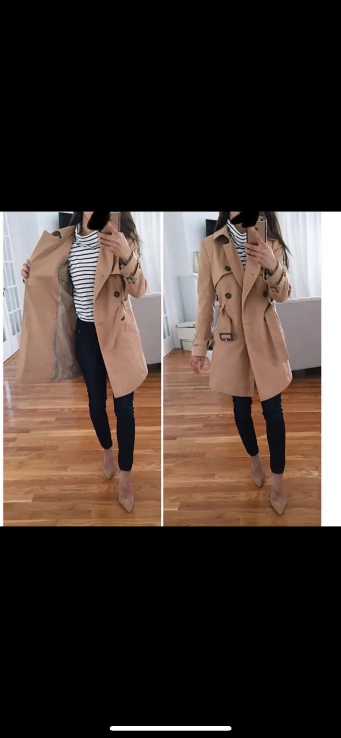 ASOS Pink Trench Coat - Size 4 image indicator(3)