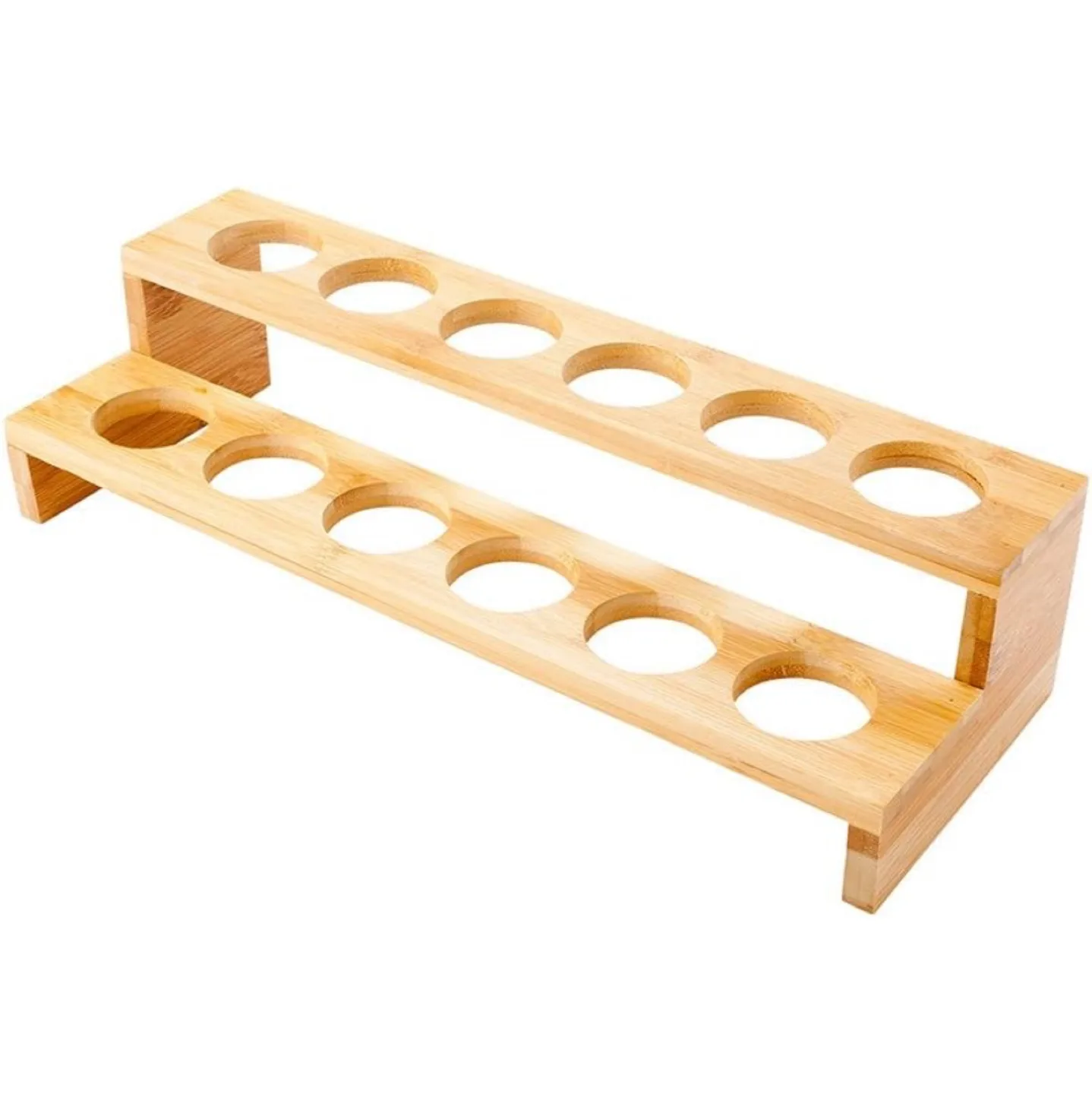 2 PACK NEW Bamboo Popcorn Cone Holder Stand with 50 Cones image indicator(2)