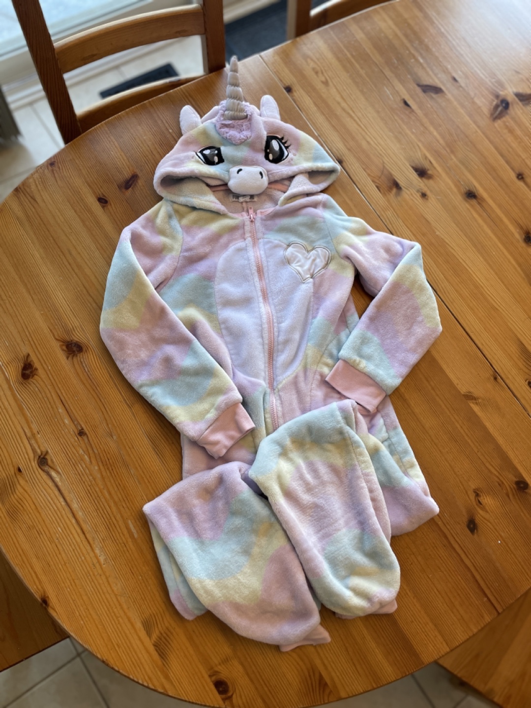 Girls Unicorn Fleece Onesie Pajamas  🏈