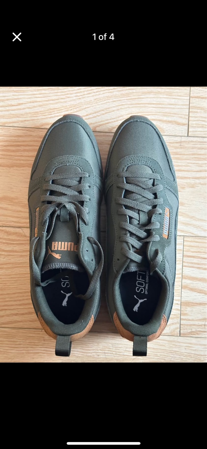 Puma Men's Green Sneakers Size 10