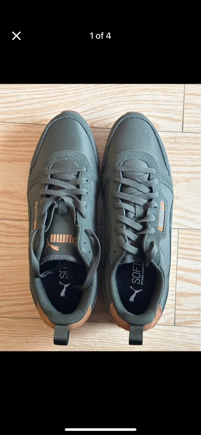 Puma Men's Green Sneakers Size 10 thumbnail