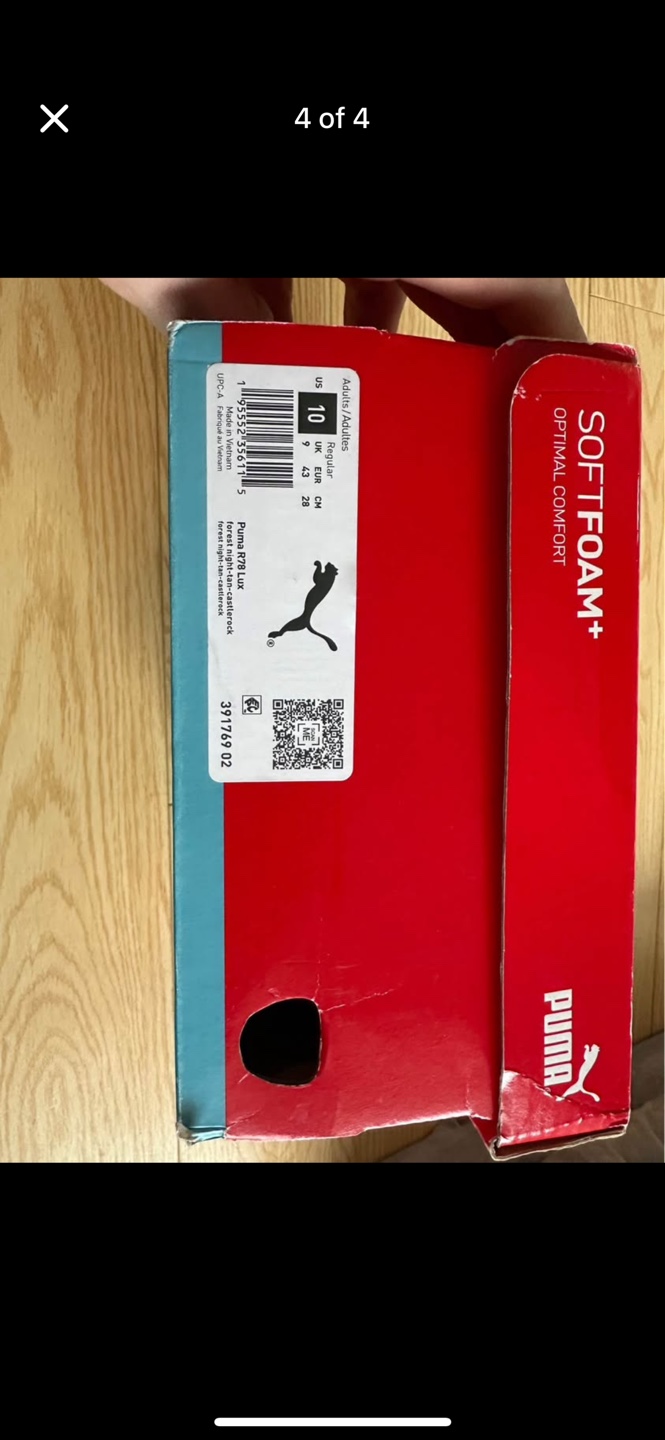 Puma Men's Green Sneakers Size 10 - photo 4
