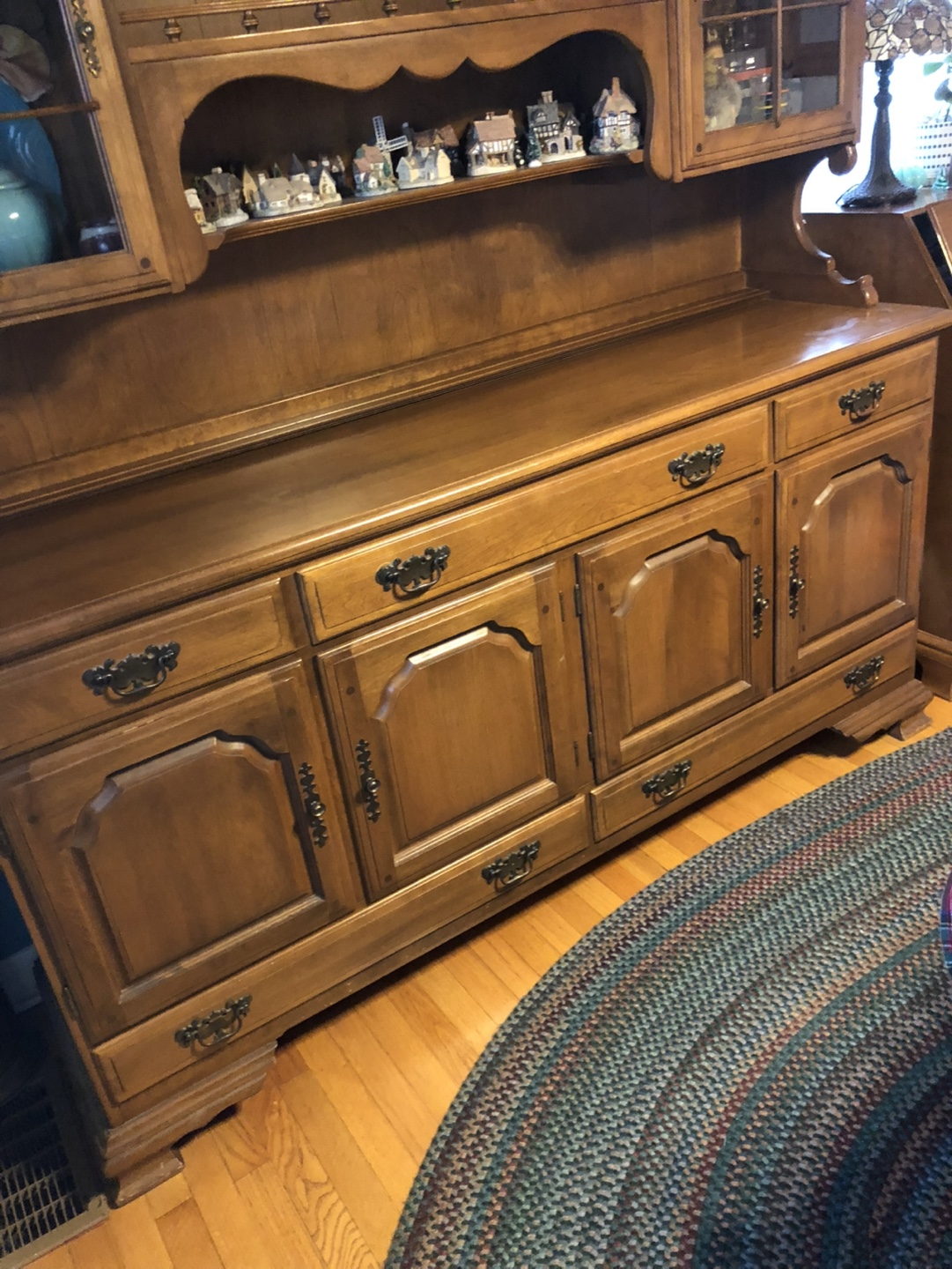 Vintage Wooden Hutch Buffet Server - photo 5