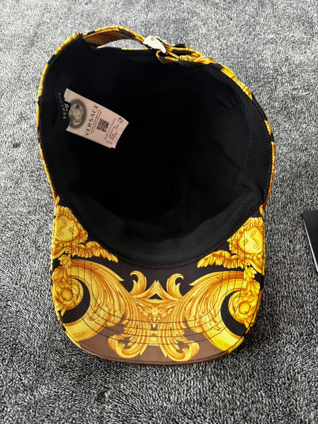 Versace Beige & Black Barocco Cap image indicator(4)