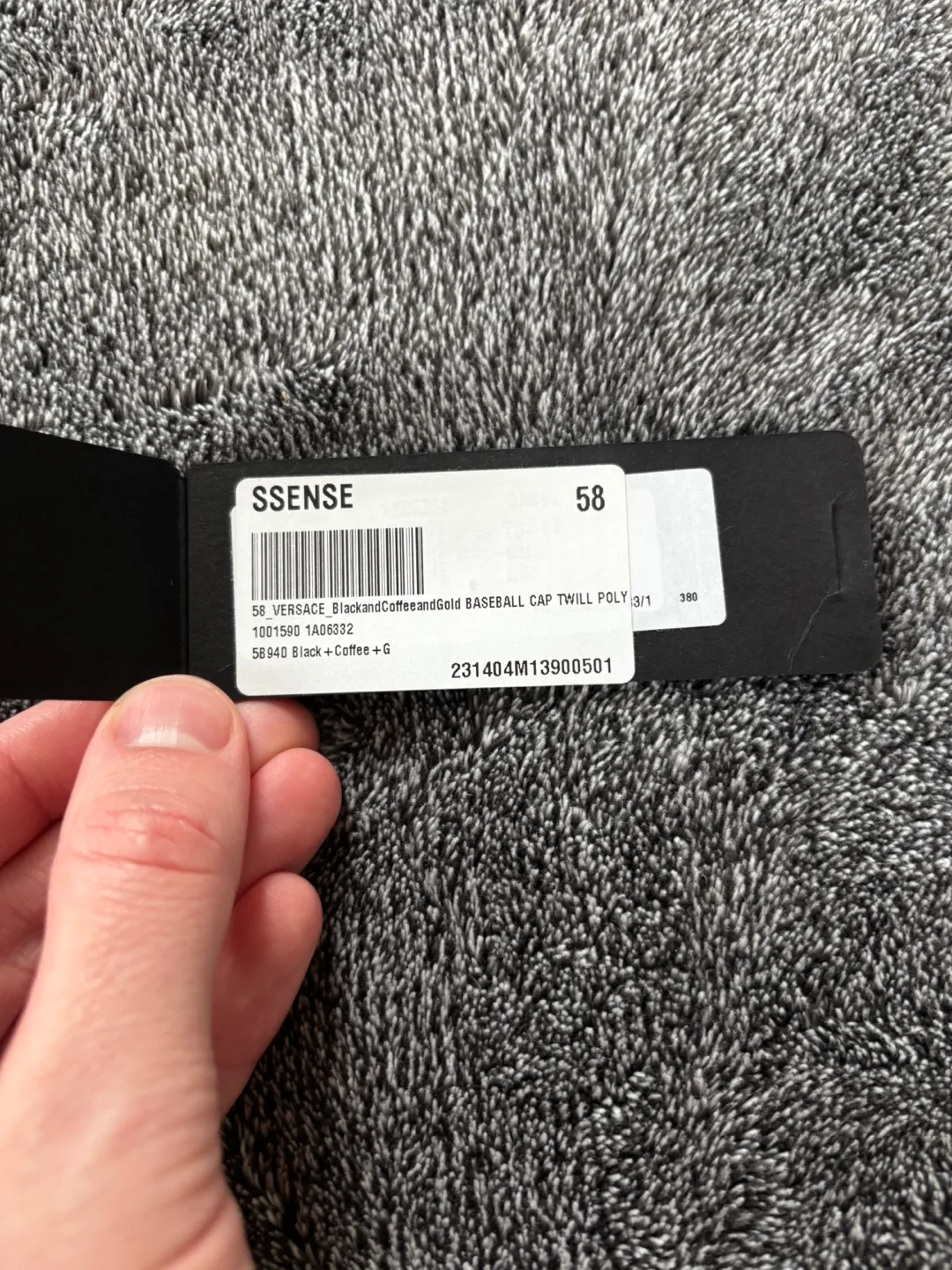 Versace Beige & Black Barocco Cap image indicator(7)