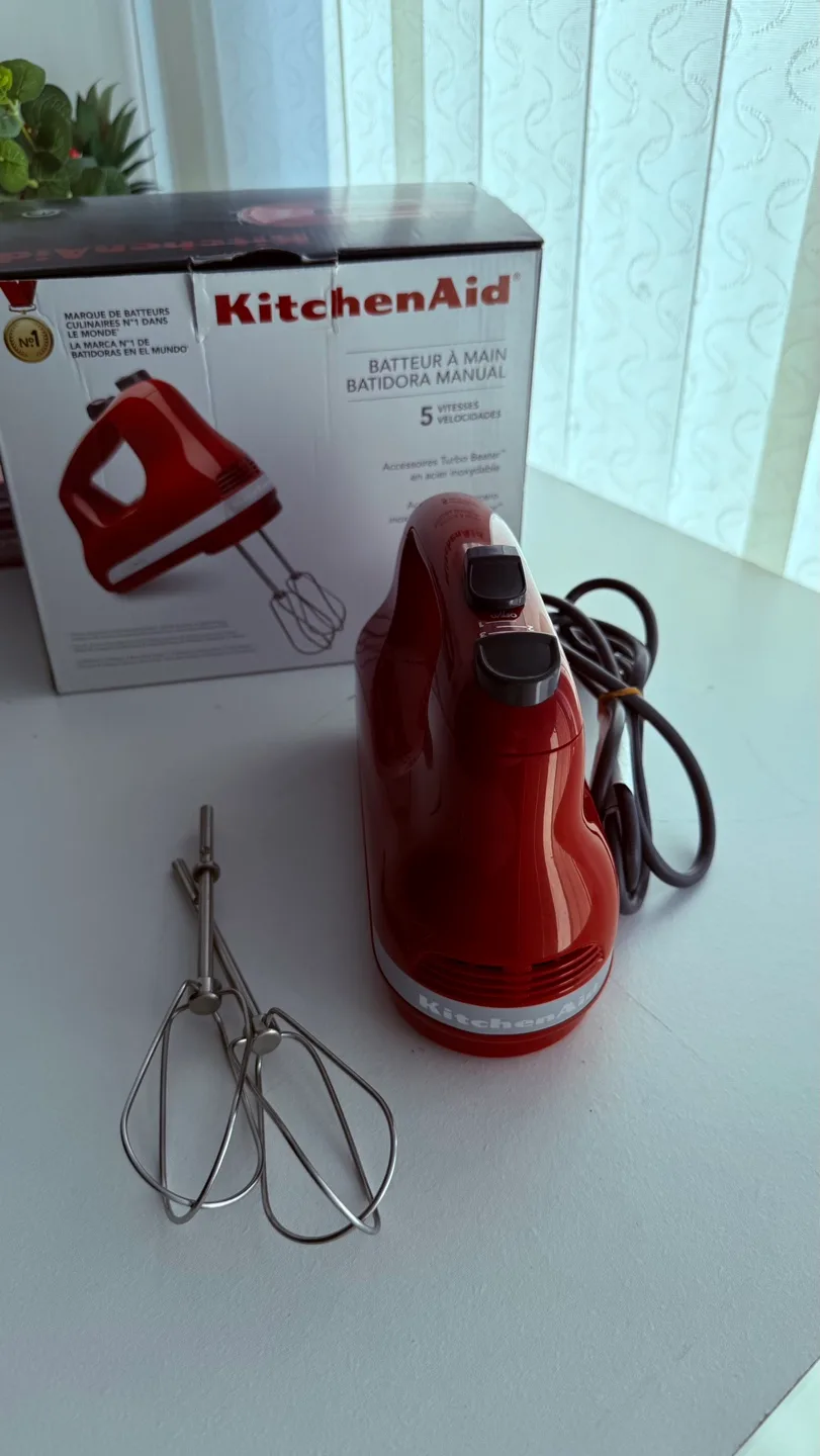 KitchenAid 5-Speed Hand Mixer - Red thumbnail