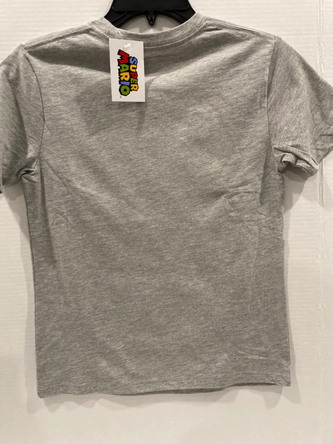 Super Mario Bros. Boys' Size 10/12 Gray T-Shirt image indicator(4)