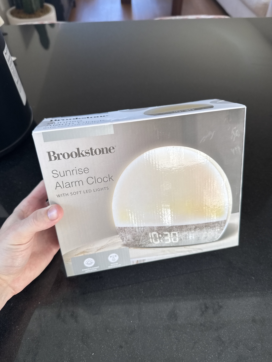 Brookstone Sunrise Alarm Clock with Soft LED Lights