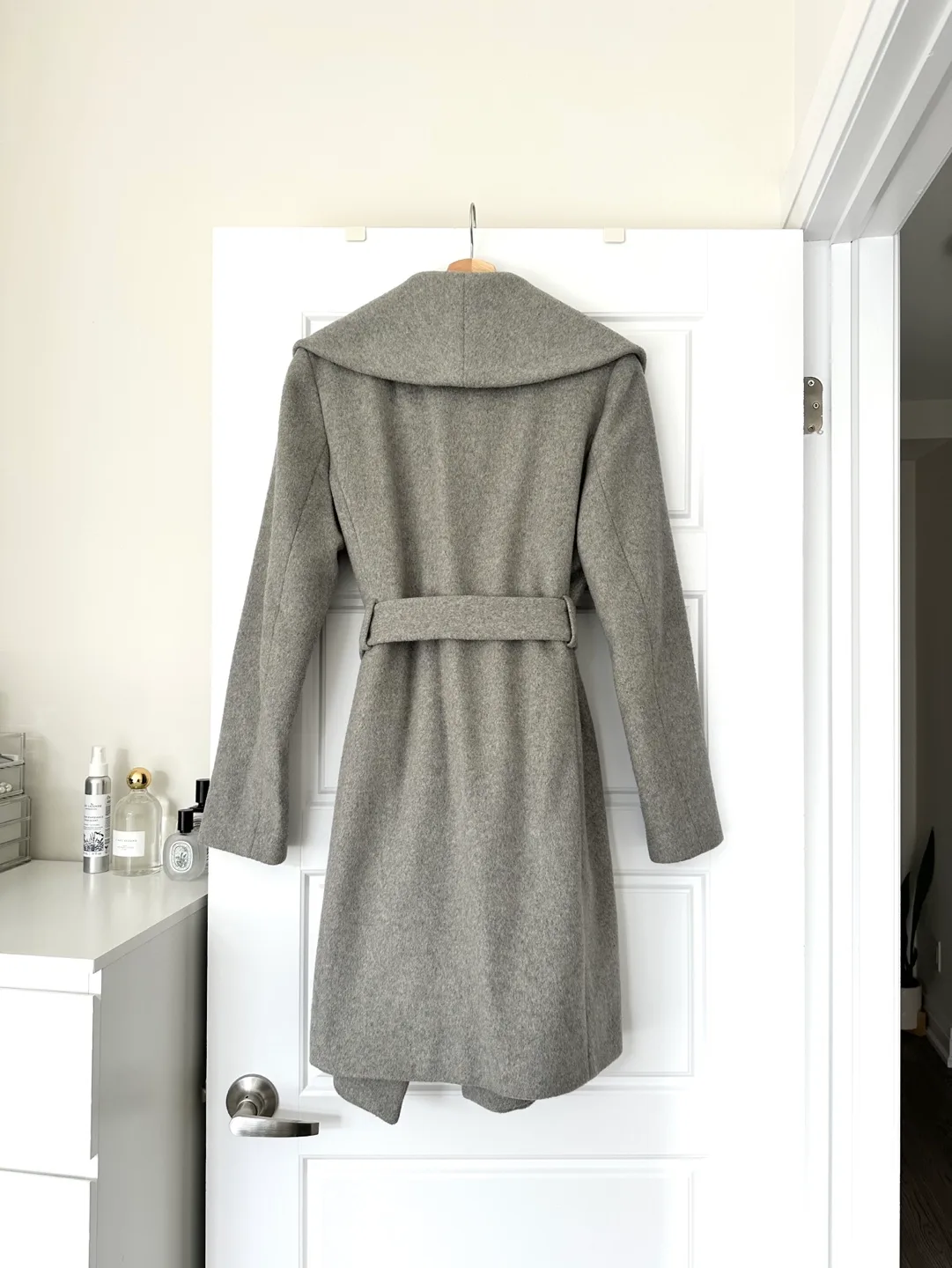 Ann Taylor Grey Wool Wrap Coat image indicator(2)