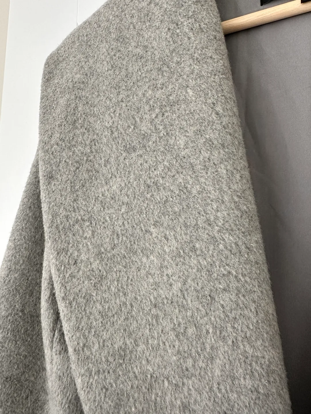 Ann Taylor Grey Wool Wrap Coat image indicator(3)