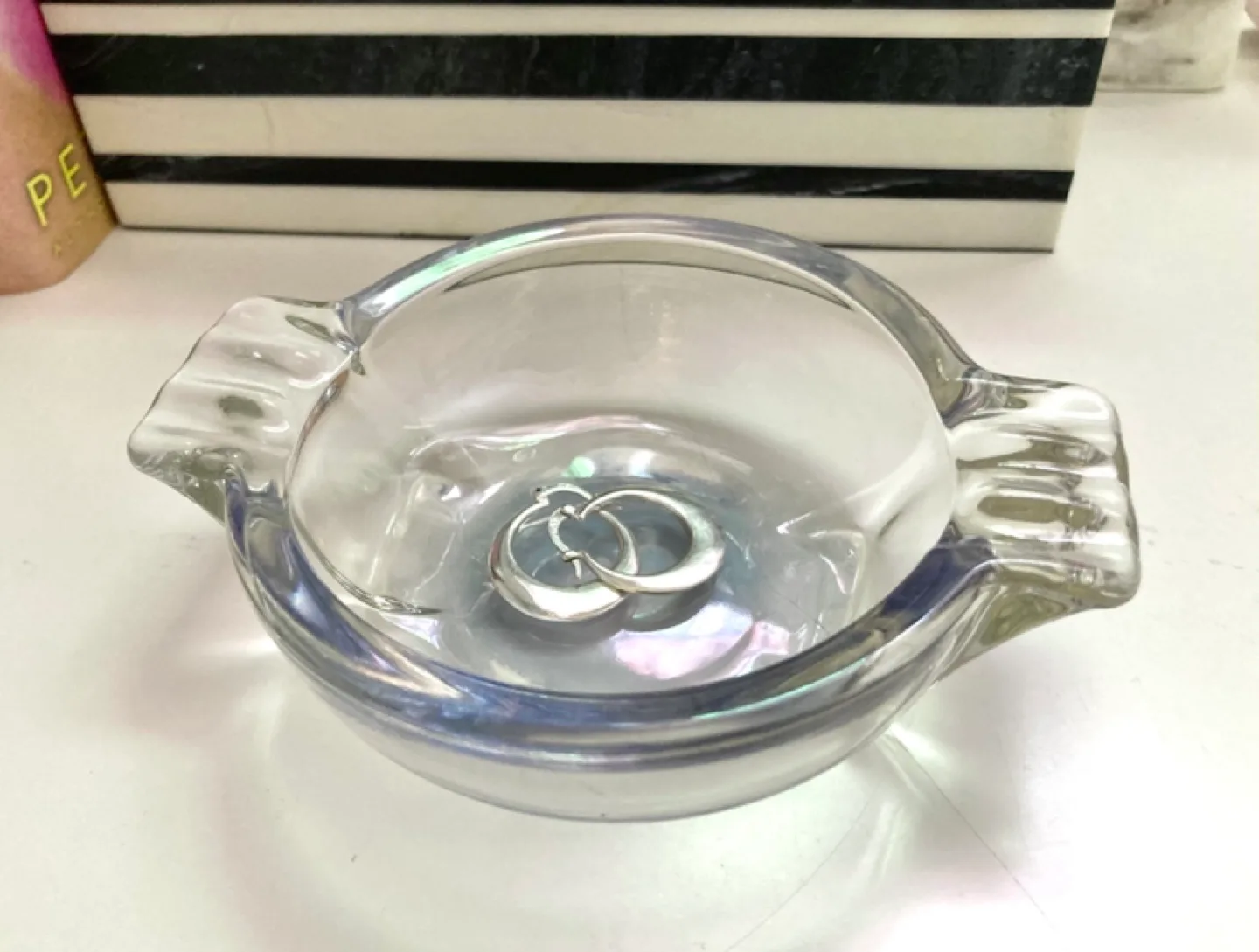 Vintage Mid Century Glass Ashtray / Bowl image indicator(4)