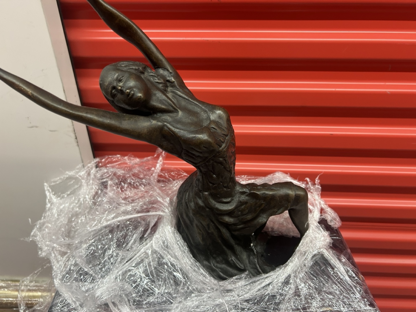 Bronze Ballerina Sculpture on Pedestal - photo 3