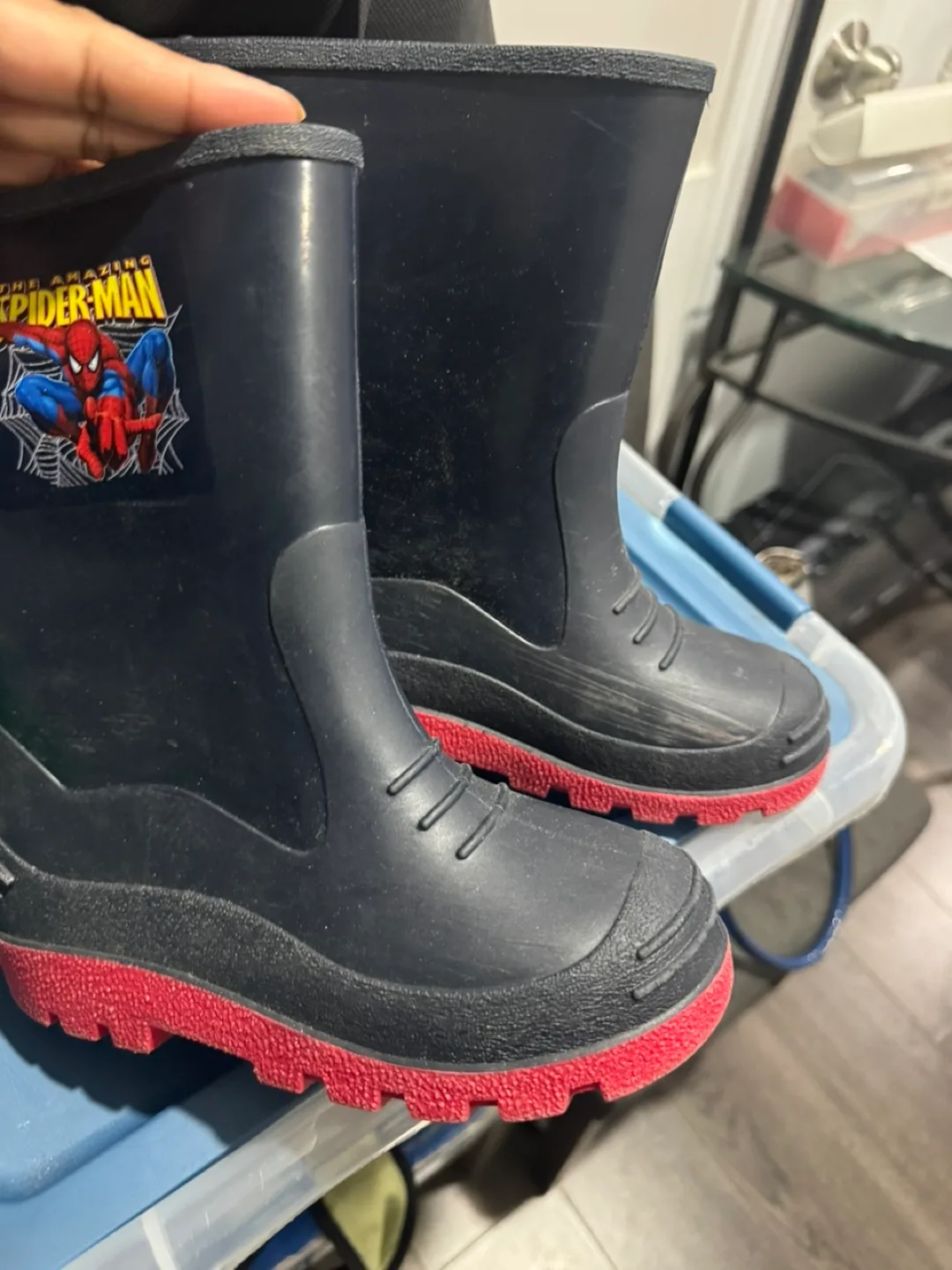 Kids' Spiderman Rain Boots Size 8 image indicator(3)