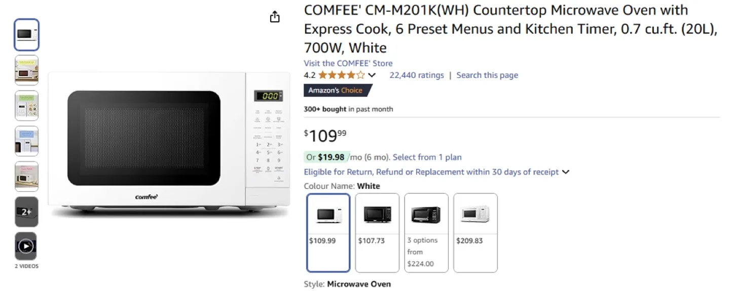 COMFEE  Microwave image indicator(2)