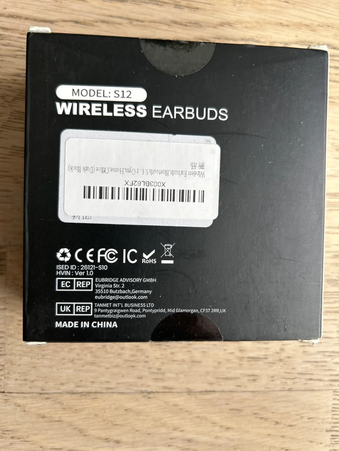 Wireless Earbuds - Model S12 - New in Box image indicator(2)