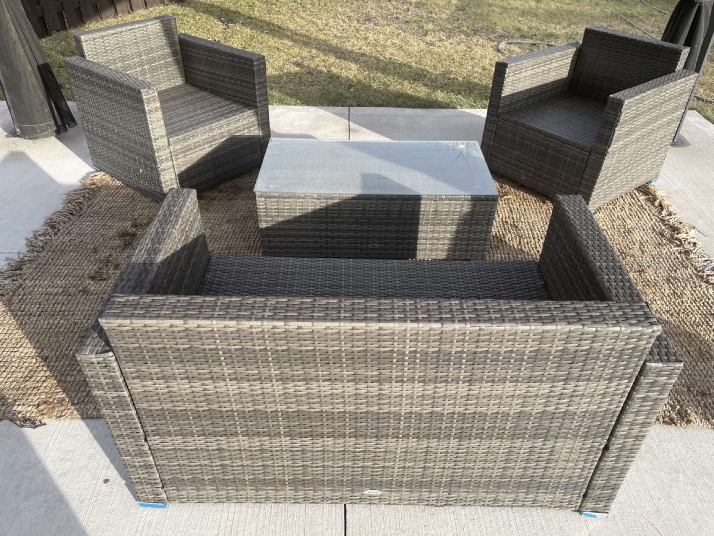 4-Piece Outdoor Patio Conversation Set - photo 3