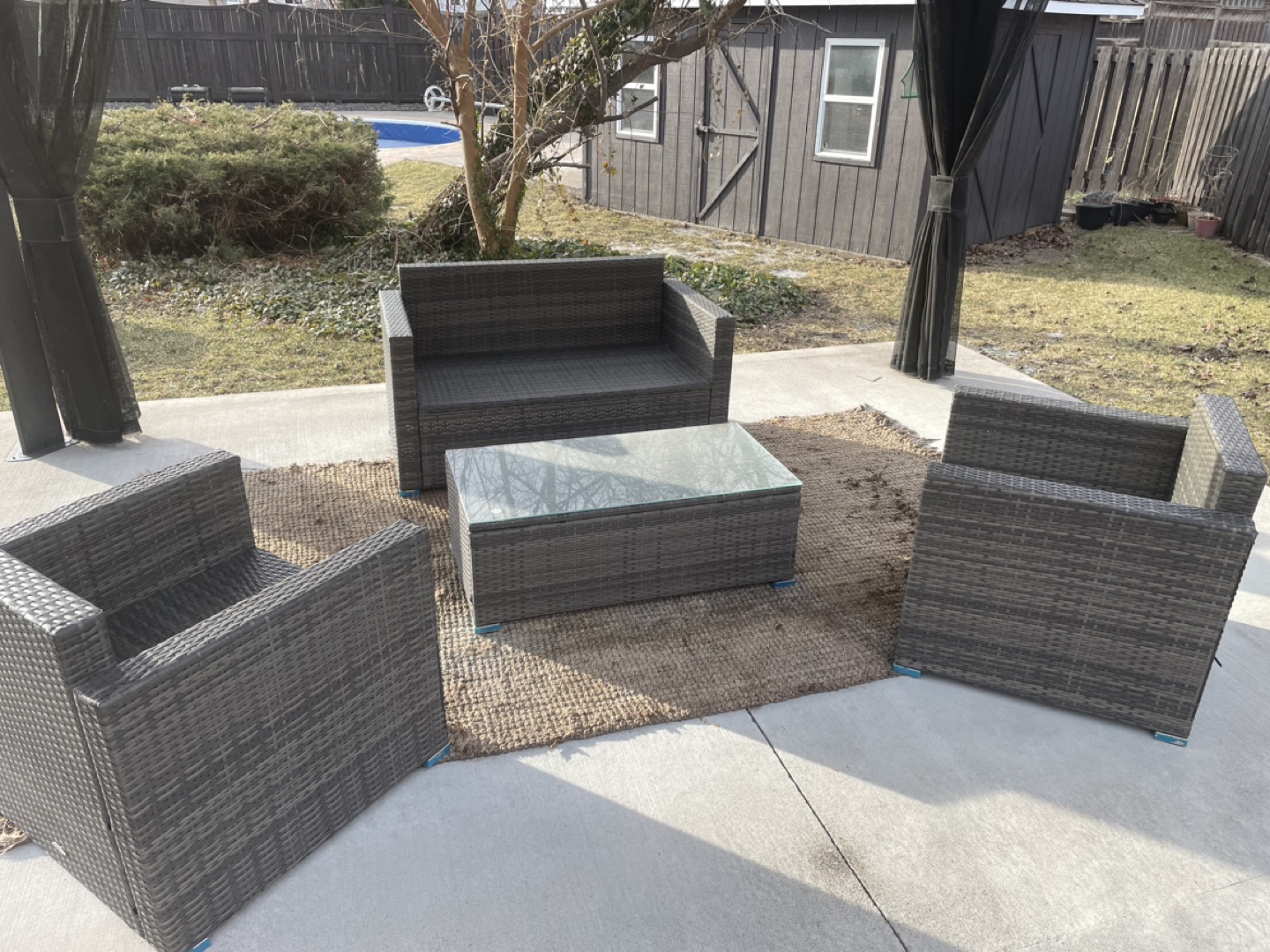 4-Piece Outdoor Patio Conversation Set - photo 2