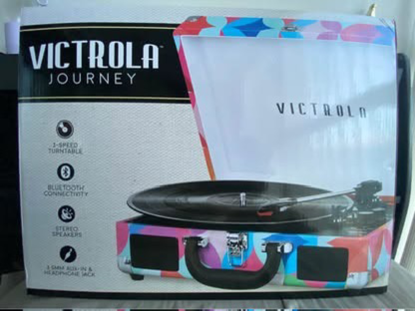 Victrola Journey 3-Speed Bluetooth Suitcase Turntable