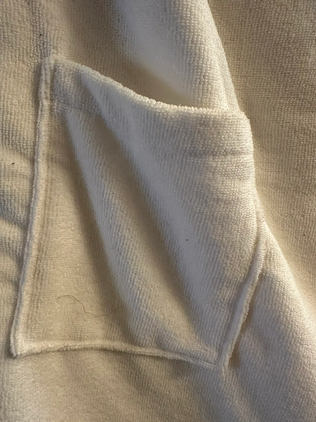 White Terry Cloth bath Wrap towel image indicator(4)