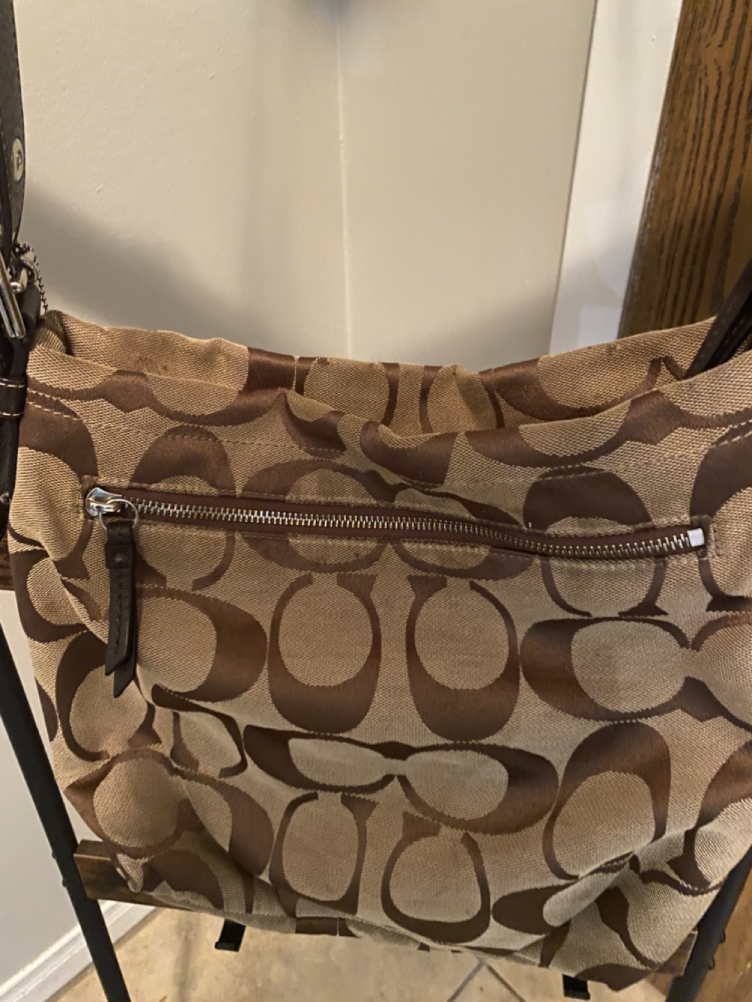 Coach Signature C Brown Beige Shoulder Bag - photo 3