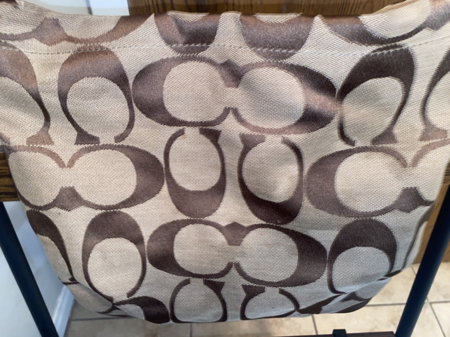 Coach Signature C Brown Beige Shoulder Bag - photo 5