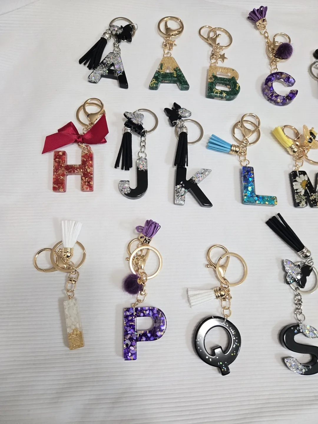 Alphabet Resin Keychains image indicator(3)
