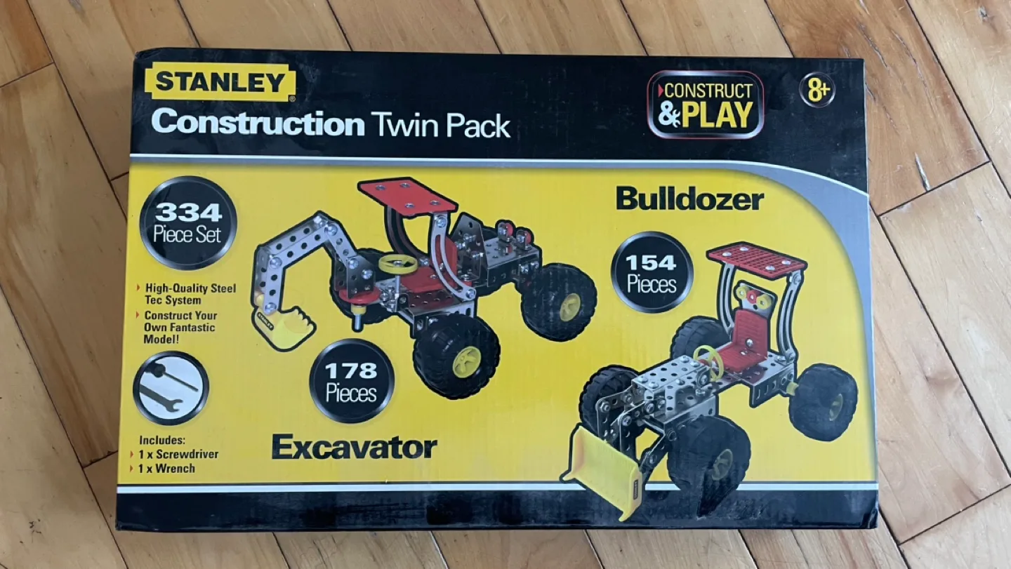 Stanley Construction Twin Pack - Excavator & Bulldozer thumbnail