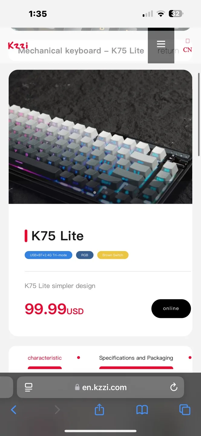 *NEW* Kzzi K75 Lite Mechanical Keyboard image indicator(6)