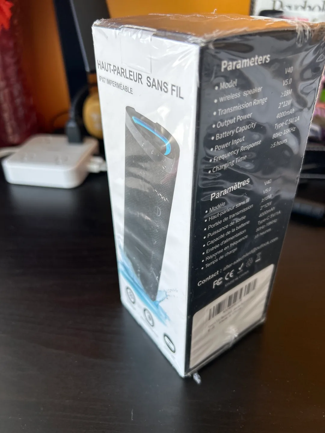 V40 IPX7 Waterproof Wireless Bluetooth Speaker - Portable 24W image indicator(5)