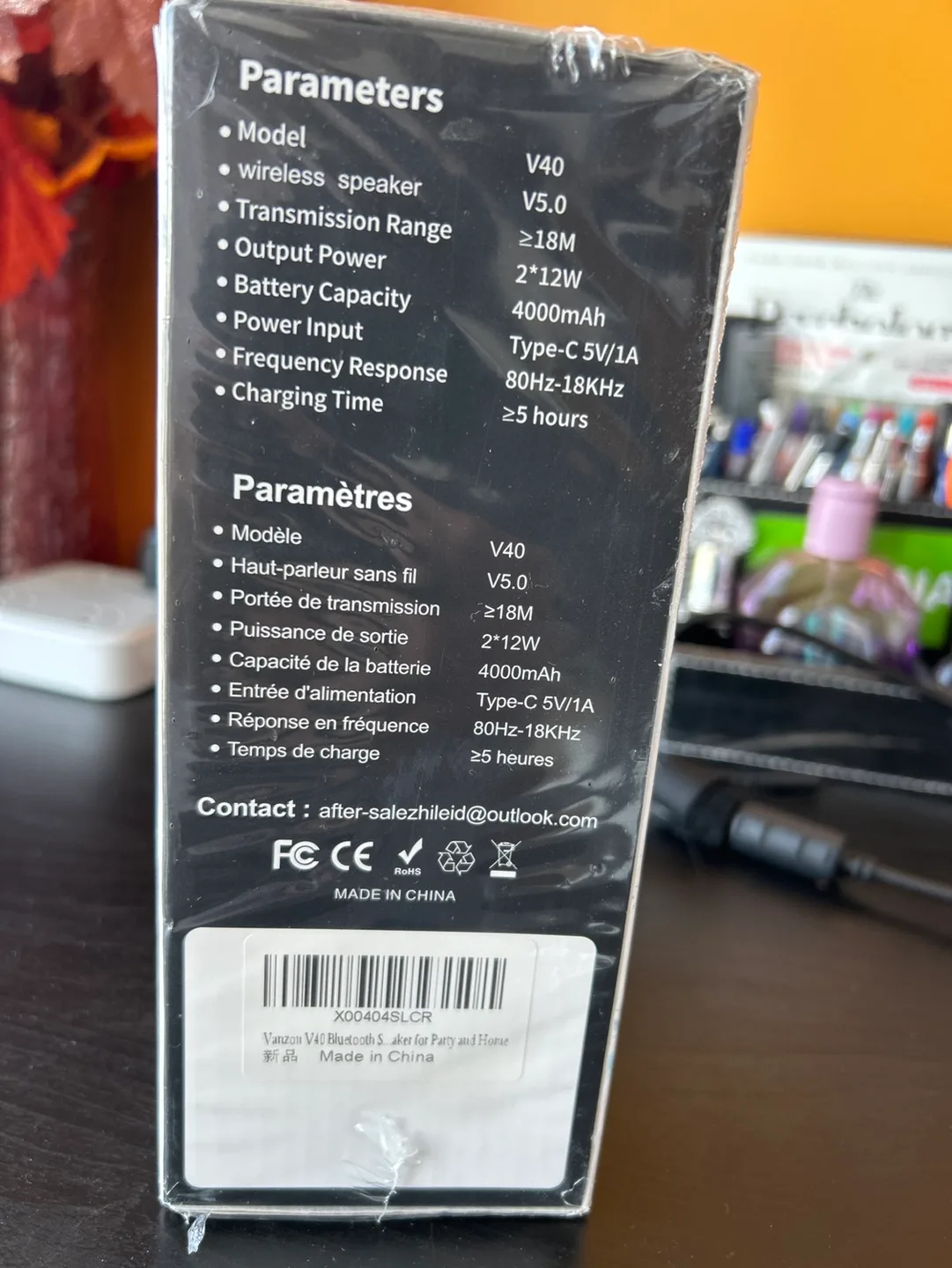 V40 IPX7 Waterproof Wireless Bluetooth Speaker - Portable 24W image indicator(2)