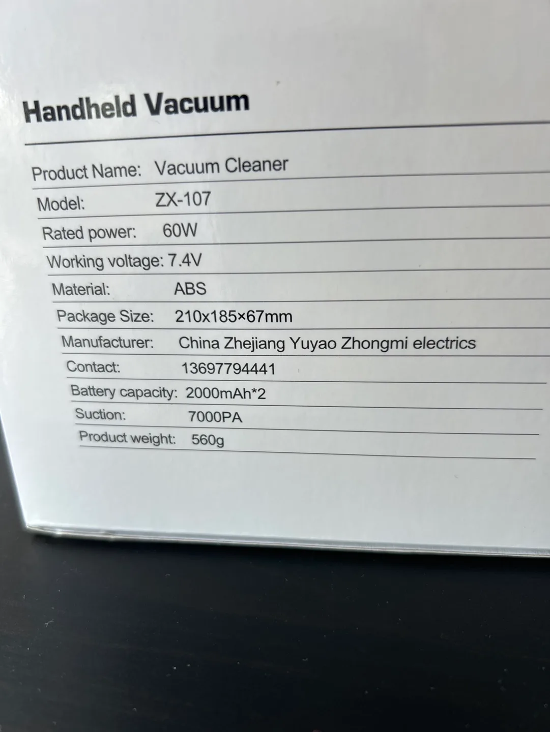 New Handheld Vacuum Cleaner ZX-107 image indicator(4)