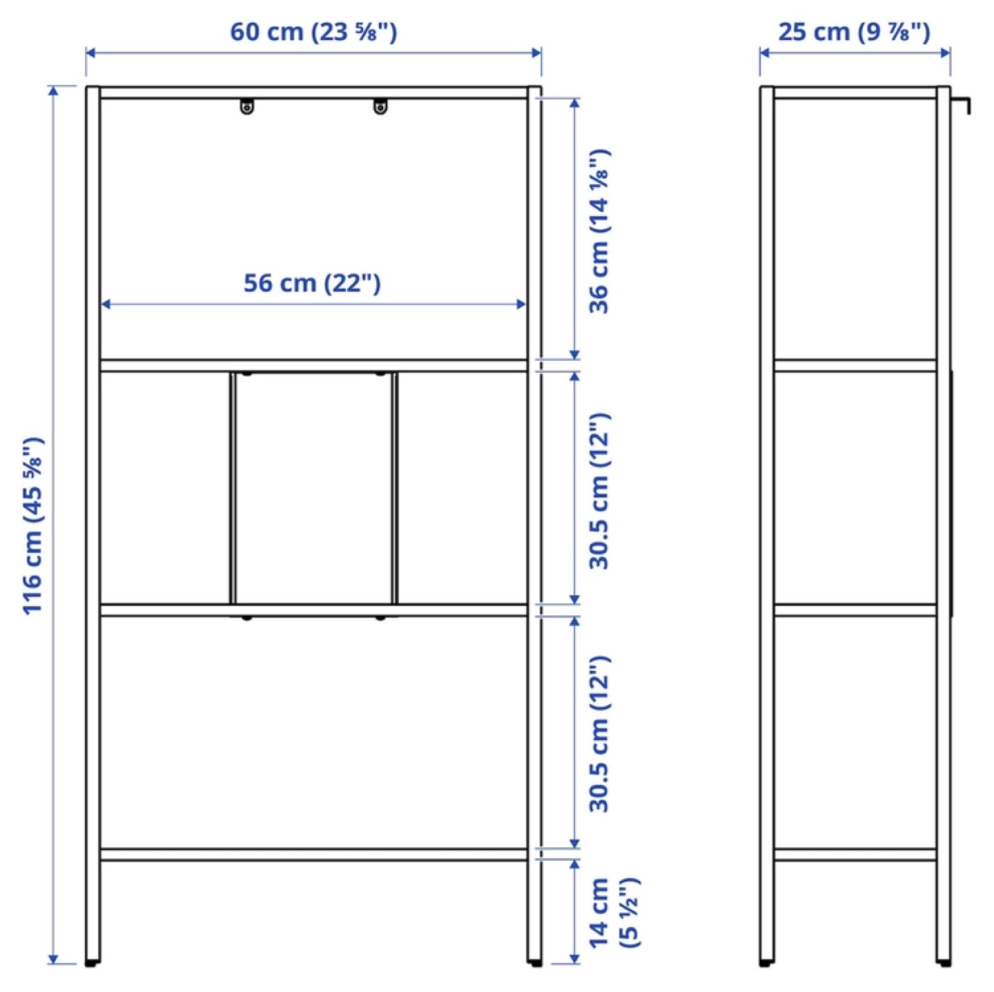 White metal shelf - photo 4