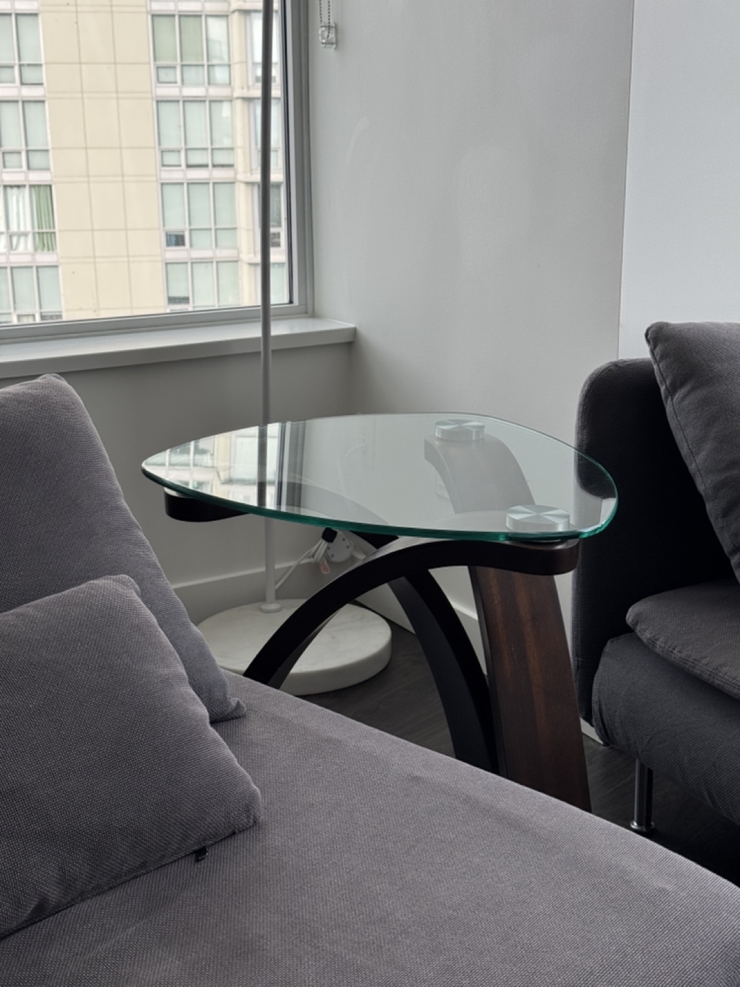 George Oliver 2-Piece Glass Top Living Room Table Set - photo 4