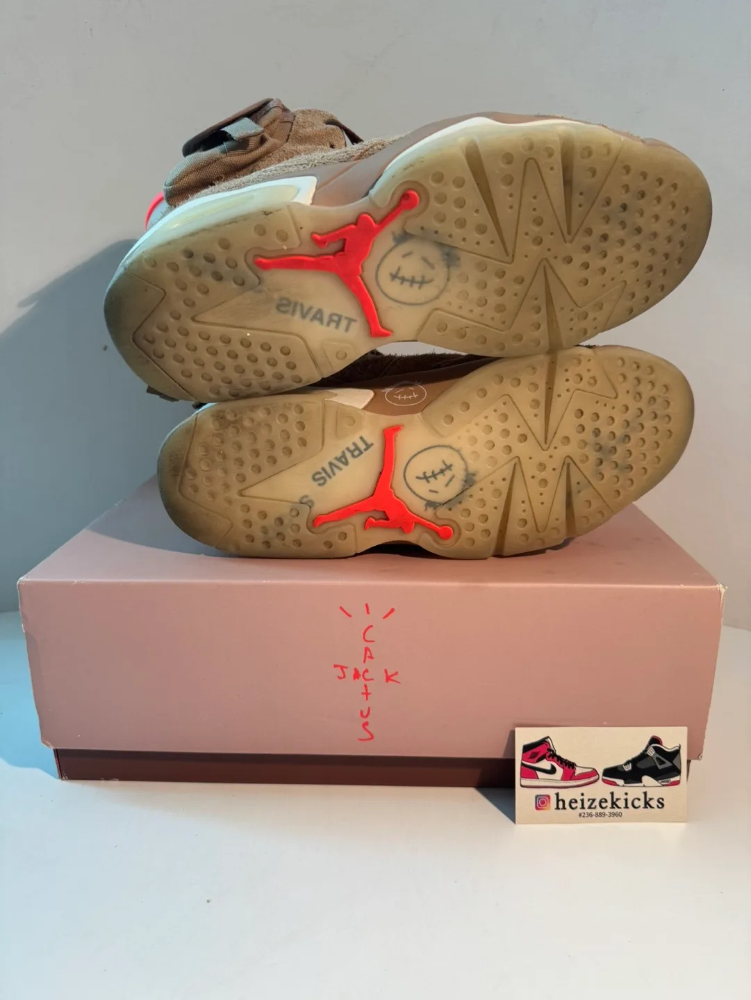 Jordan 6 Travis Scott British Khaki size 9 image indicator(5)