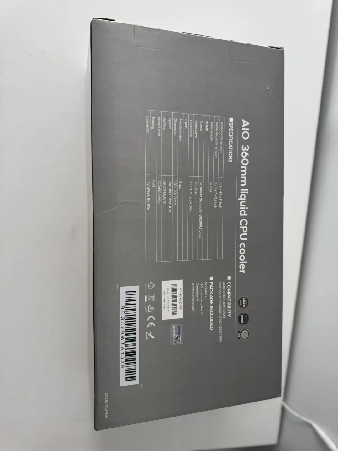 *NEW* Vetroo R360 AIO CPU Cooler - White image indicator(3)