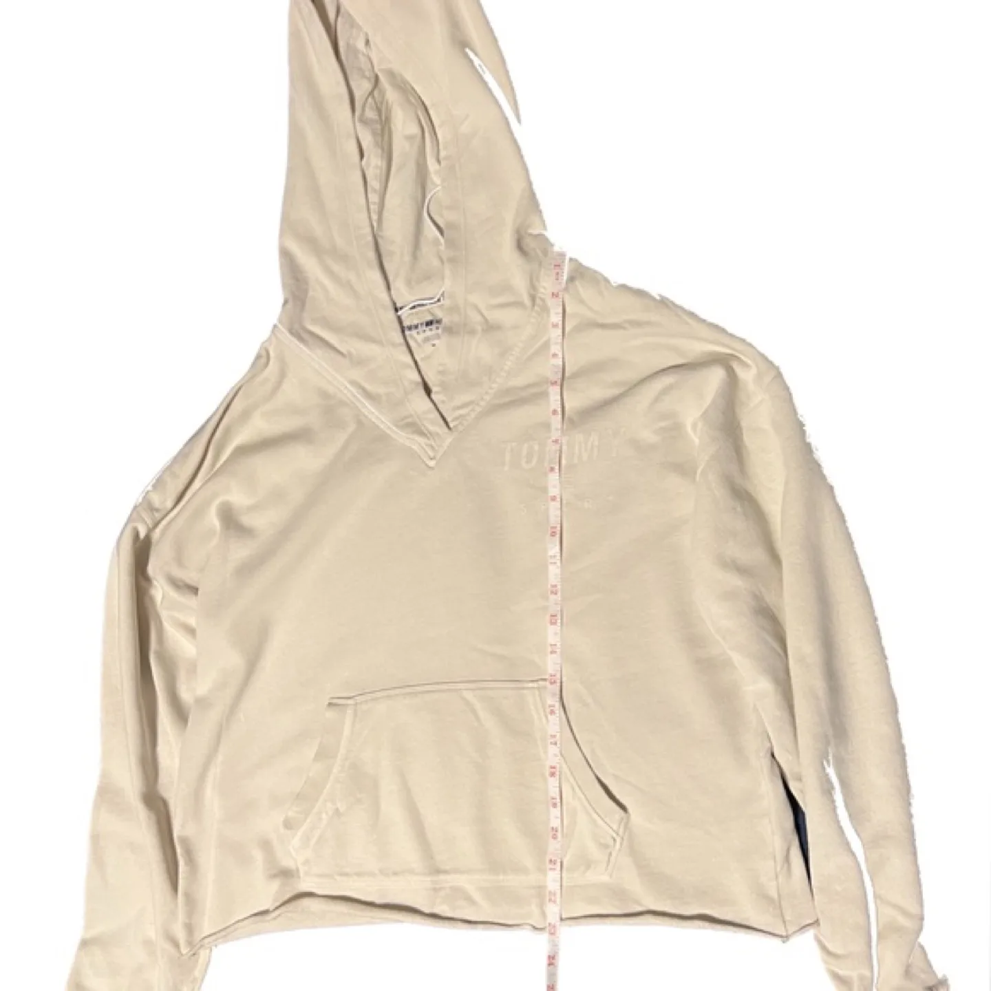 Tommy Sport Cream Cropped Hoodie image indicator(2)