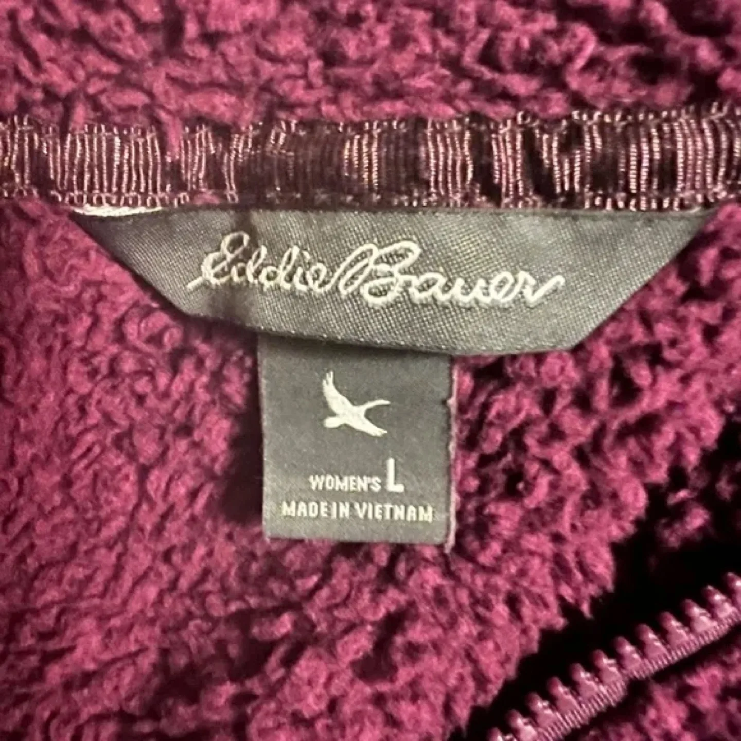 Eddie Bauer Women's Burgundy Fleece Jacket image indicator(6)