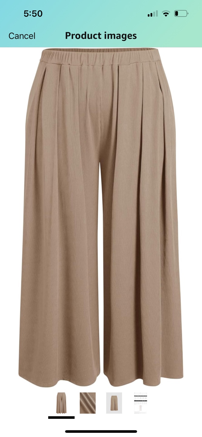 CIDER Women’s Plus Size Wide Leg,  with Pockets