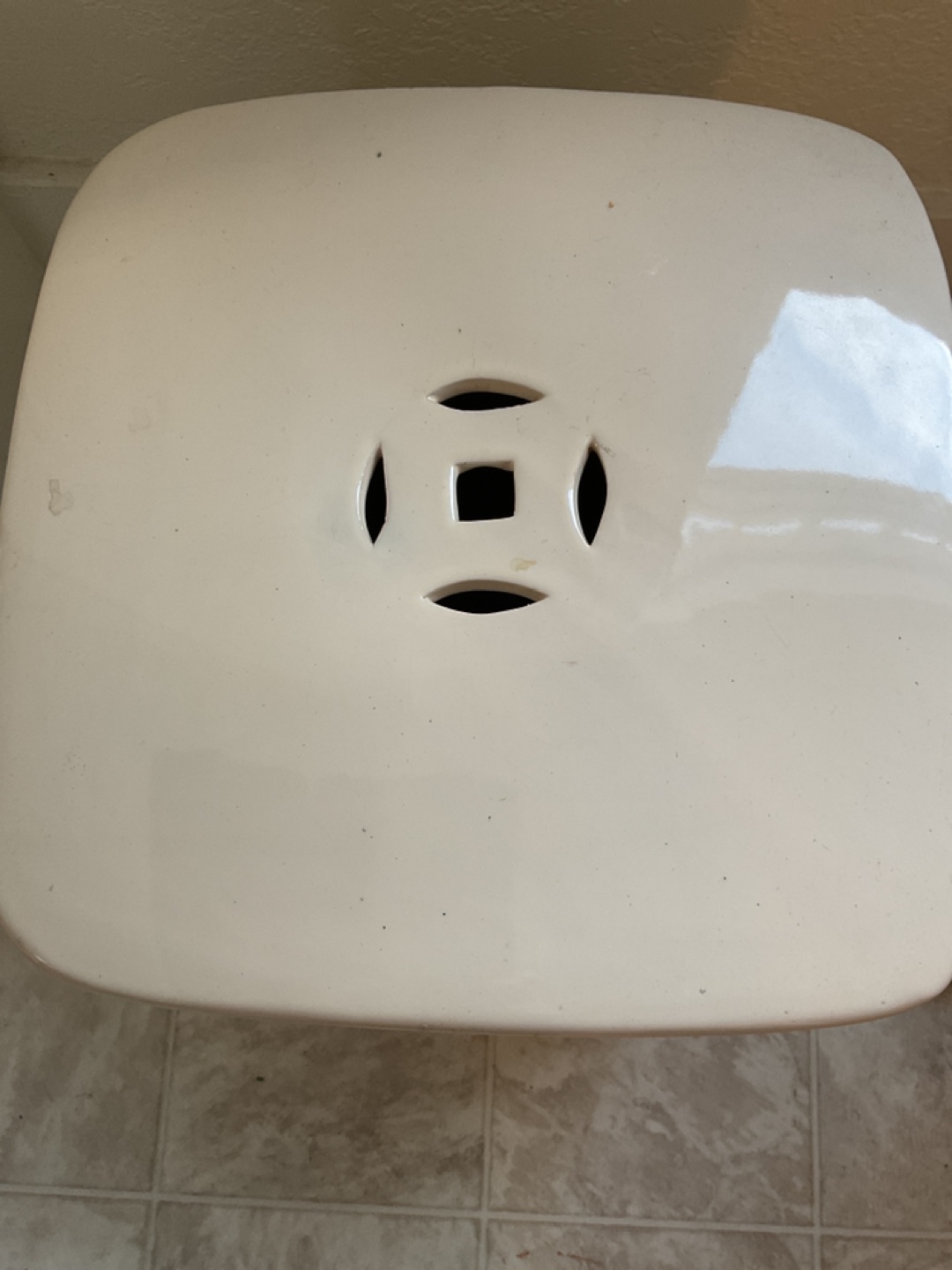 White Ceramic Shower or Vanity Designer Stool - photo 2